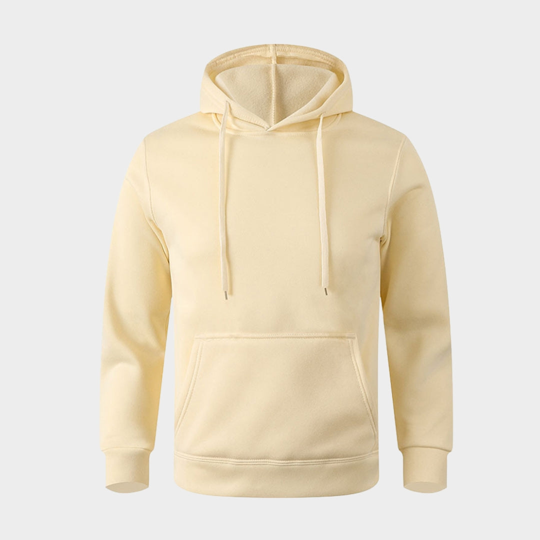 Warm Casual Hooded Sweatshirt for Men – Multi-color Streetwear, Cotton Blend