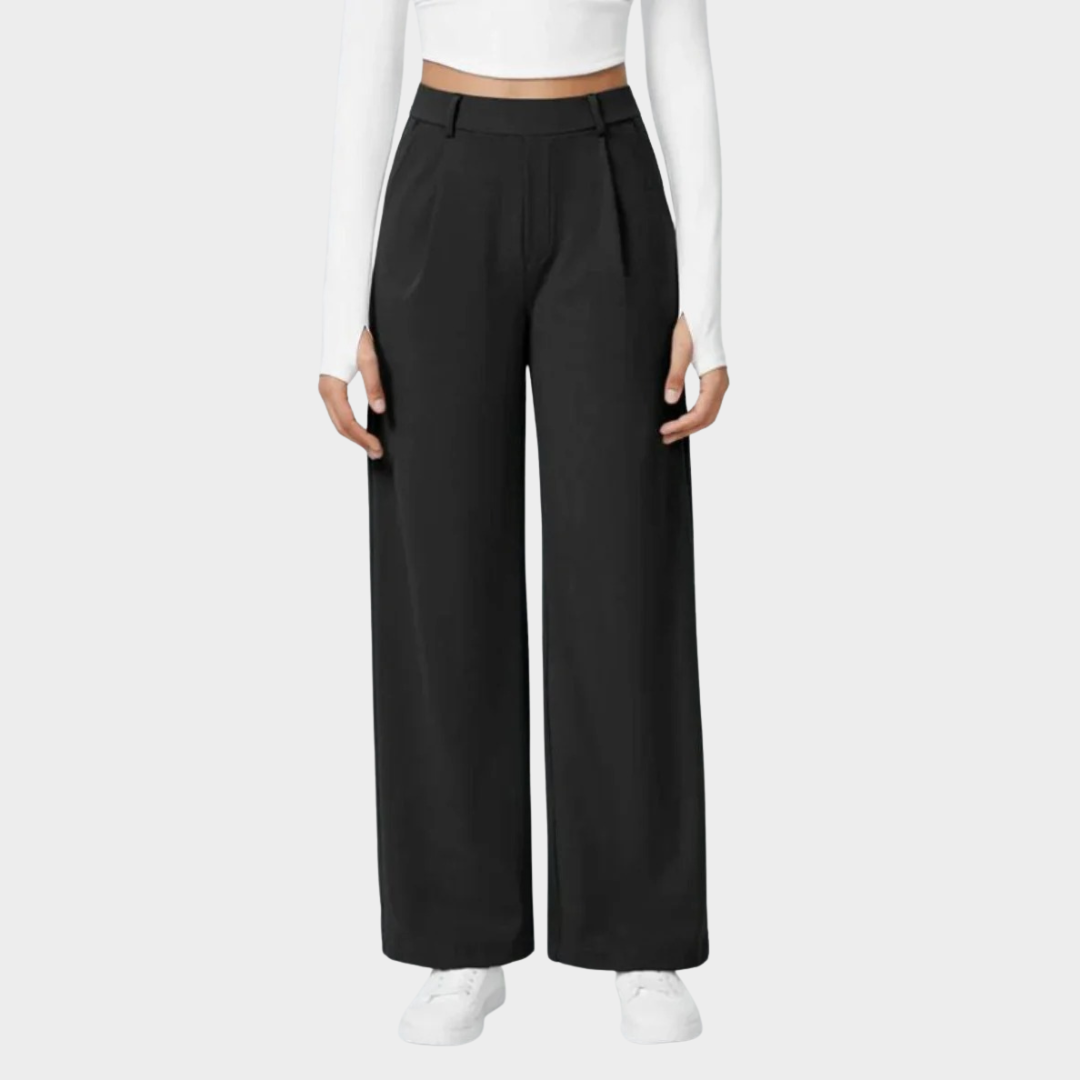 Women Casual Straight Leg Trousers – Loose Fit Outdoor Sports Pants – Pocket Design Slim Style – Multiple Colours