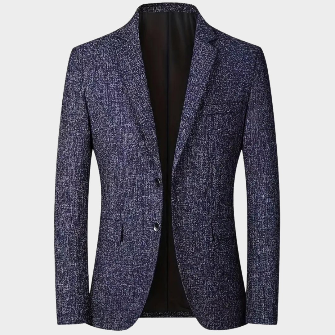 Men's Blazer - Single-Breasted Suit Jacket - Lapel Collar - Buttoned - Tailored Fit - Multiple Colours