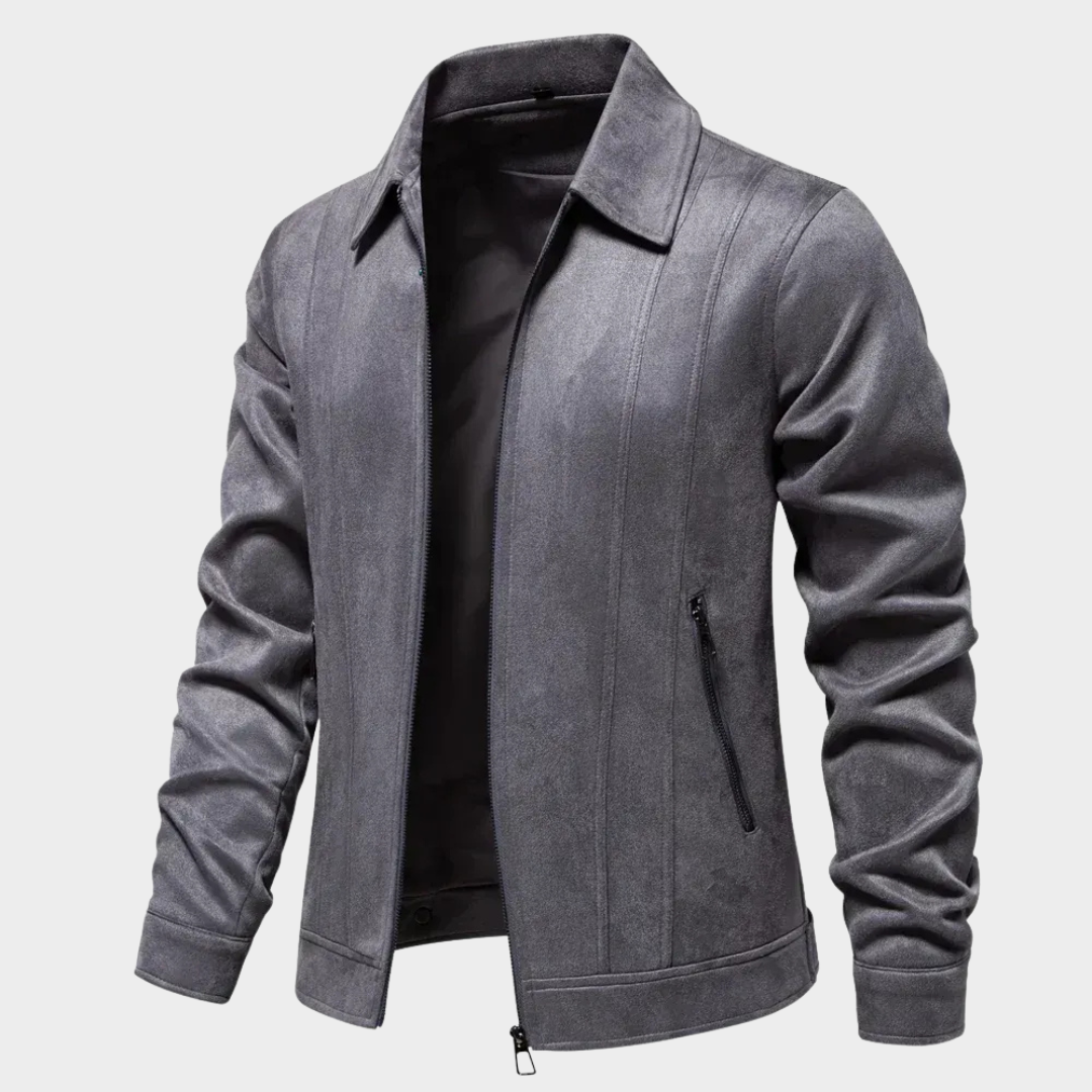 Men Lapel Jacket – Outdoor Suede Coat with Classic Fit and Soft Lining – Multiple Colours