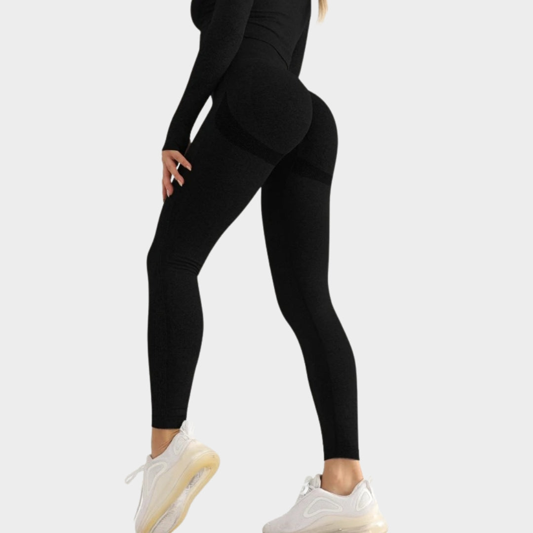 Women's Seamless High-Waist Gym Leggings - Stretch & Supportive Yoga Trousers - Butt-Lifting Fitness Pants - Multiple Colours