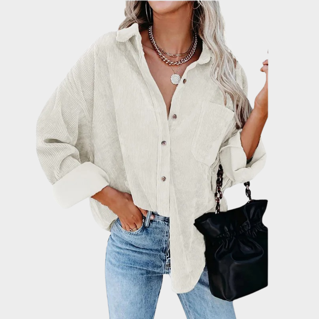 Women's Oversized Casual Shirt – Loose Fit Premium Quality Long Sleeve Top – Multiple Colours