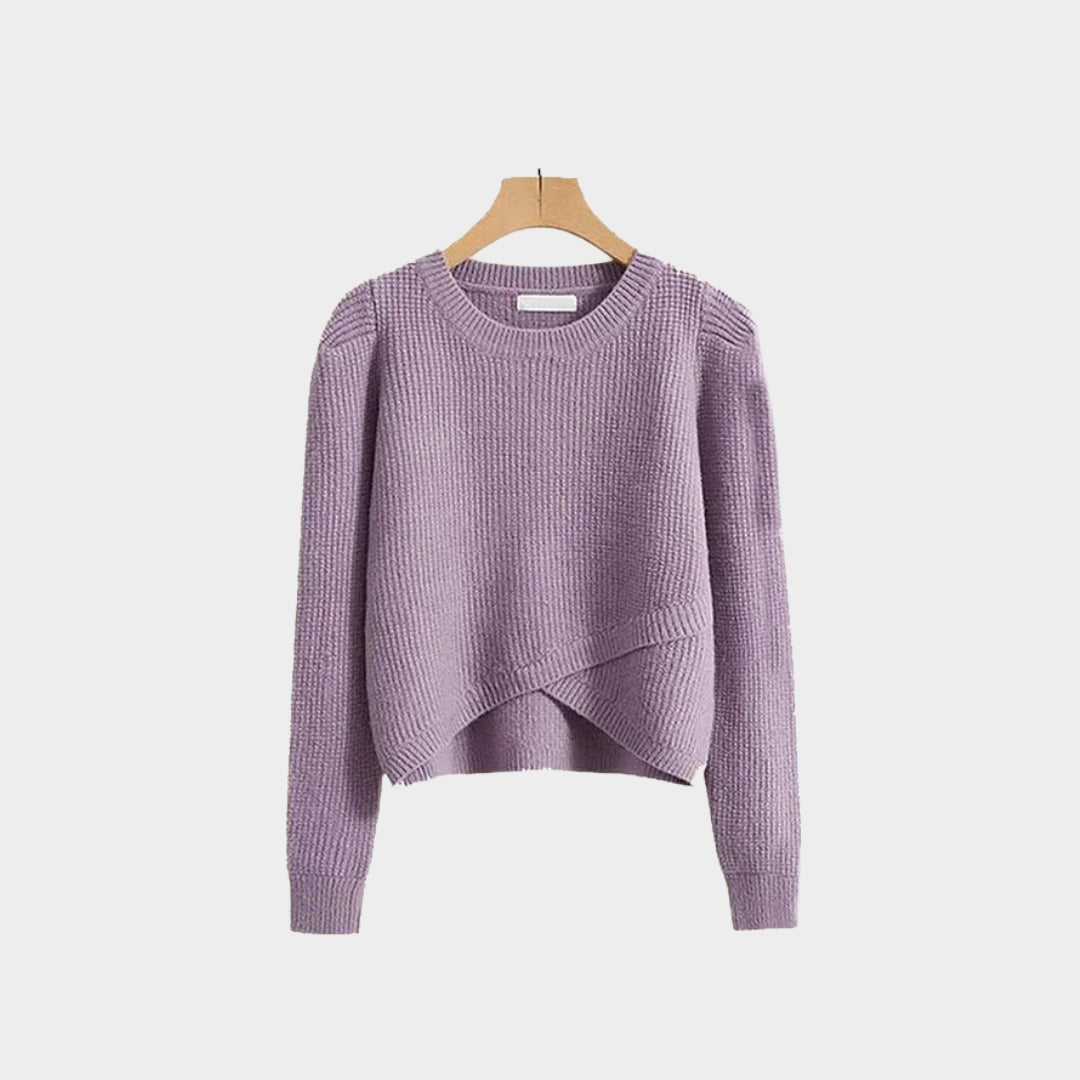 Women’s Two-Piece Skirt Set - Knitted Pullover Sweater + High Waist A-Line Skirt, Autumn/Winter, Stylish and Cozy