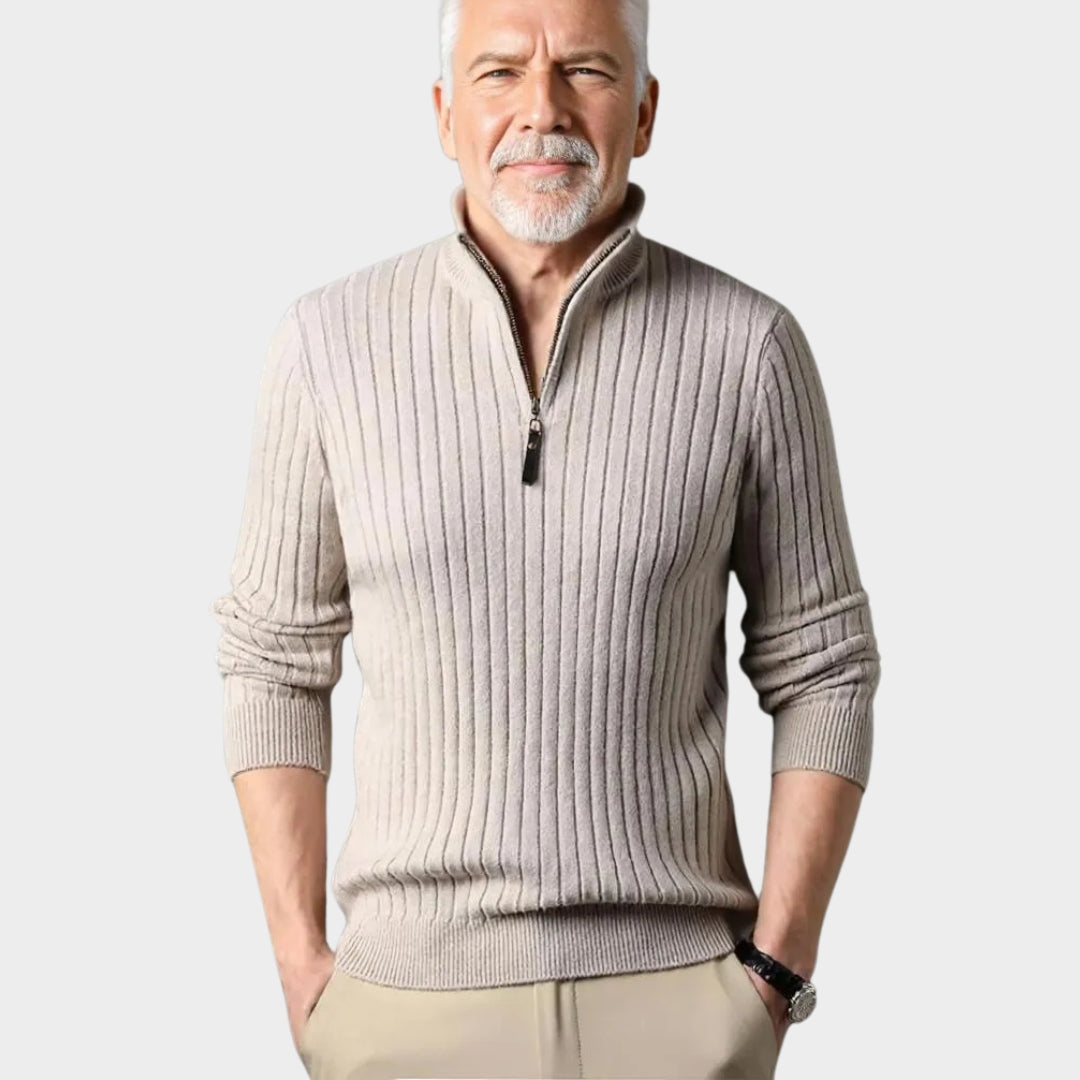 Winter Men's Slim Fit Turtleneck Sweater – Casual Knitted Tops in Beige, Black, and More