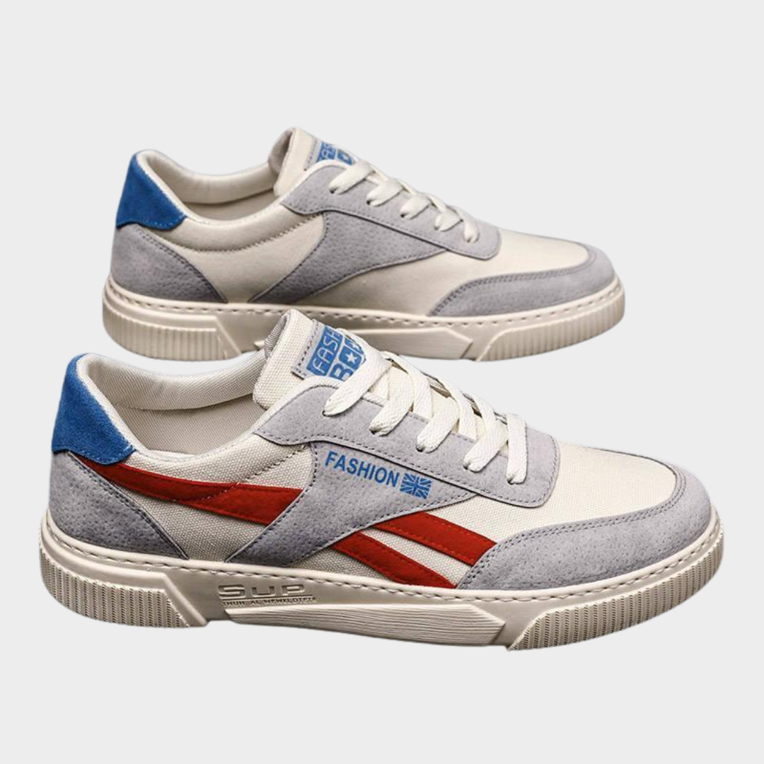 Men's Casual Canvas Shoes – Lace-Up – Lightweight & Breathable – Flat Sneakers – Outdoor Walking – Multiple Colours