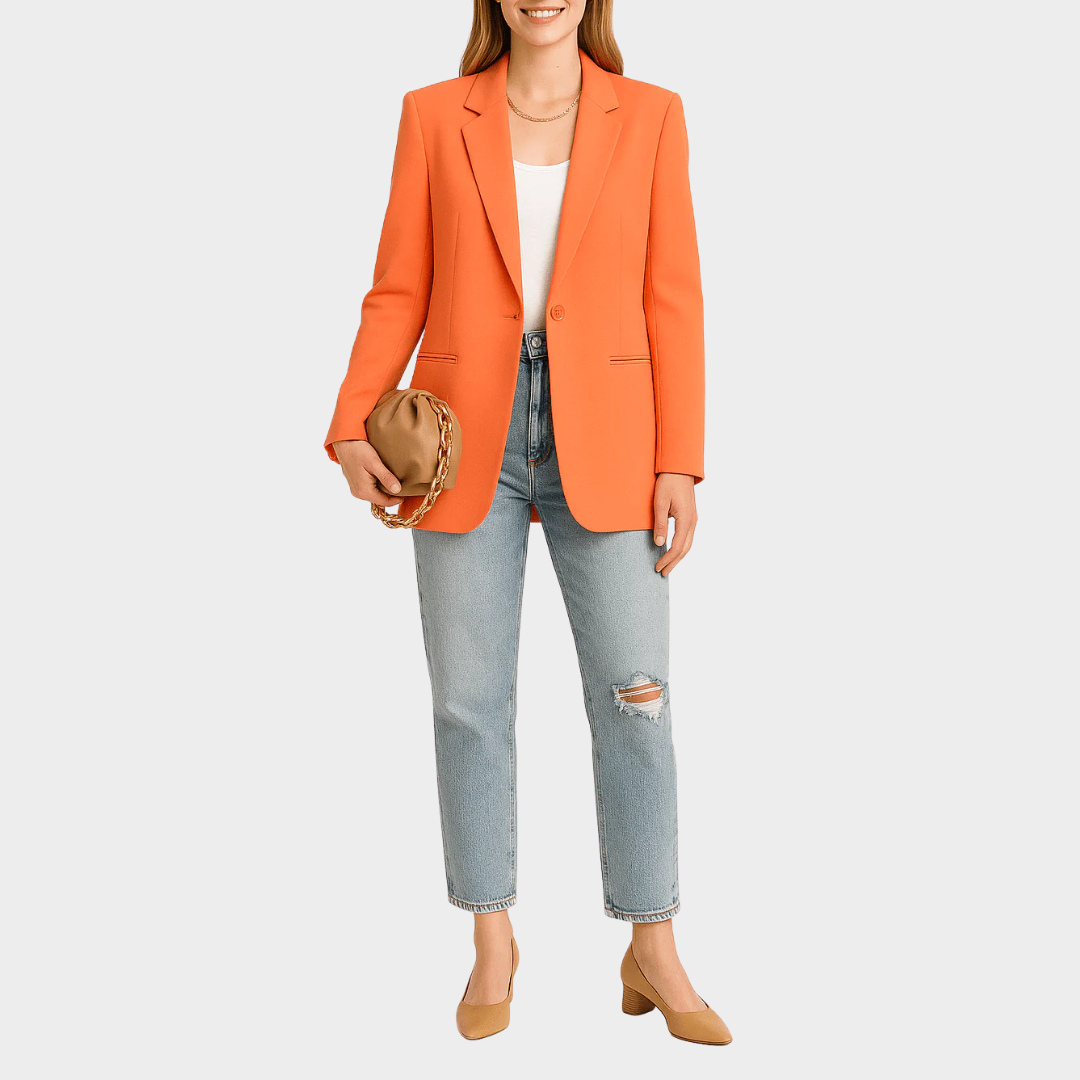 Women Oversized Blazer – Relaxed Fit Tailored Jacket – Soft Breathable Fabric – Multiple Colours
