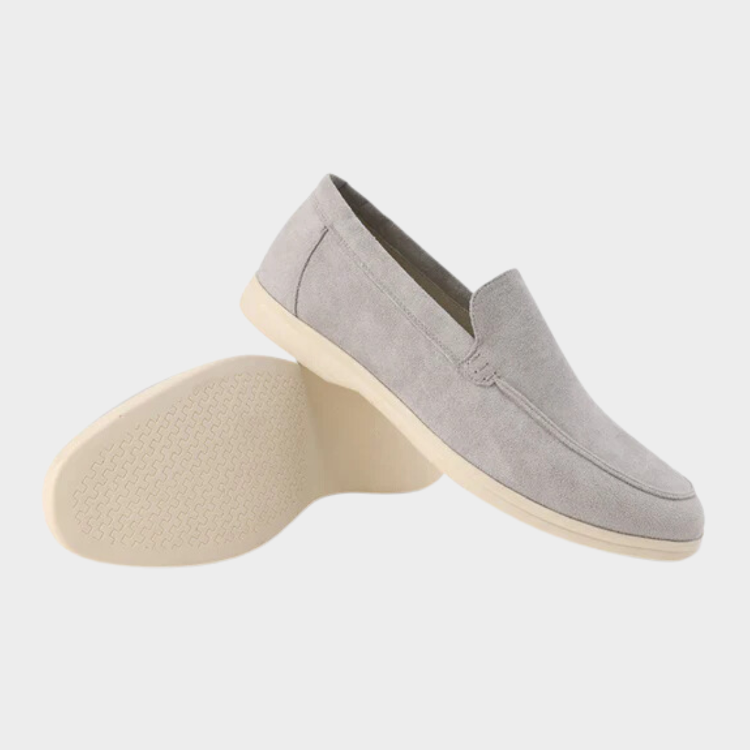 Old Money Suede Loafers for Men – Classic Slip-On Shoes, Black,  Marine Blue, Fog Blue, Light Grey and More