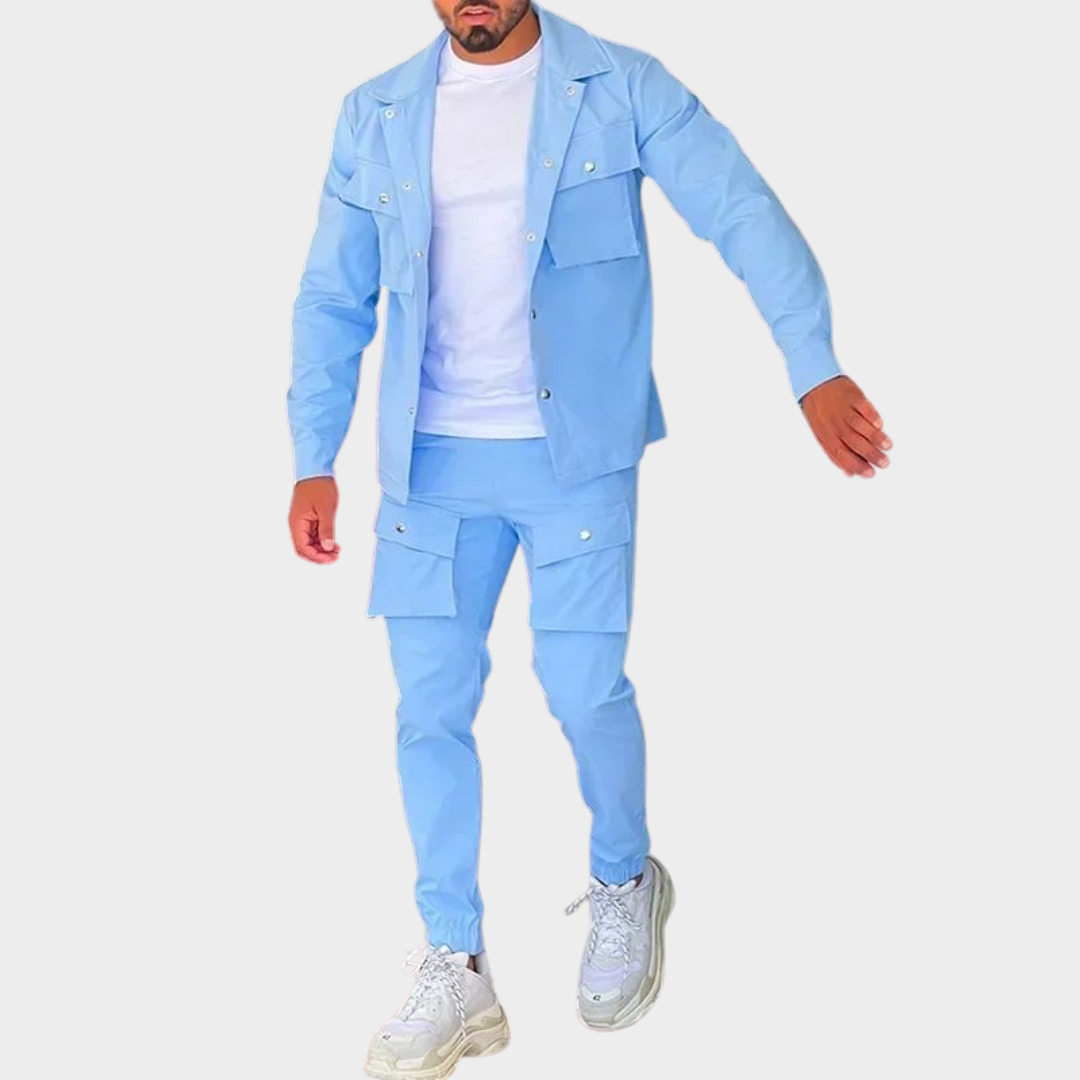 Men’s Casual Tracksuit – Long Sleeve Jacket & Joggers – Comfortable & Stylish – Multiple Colours