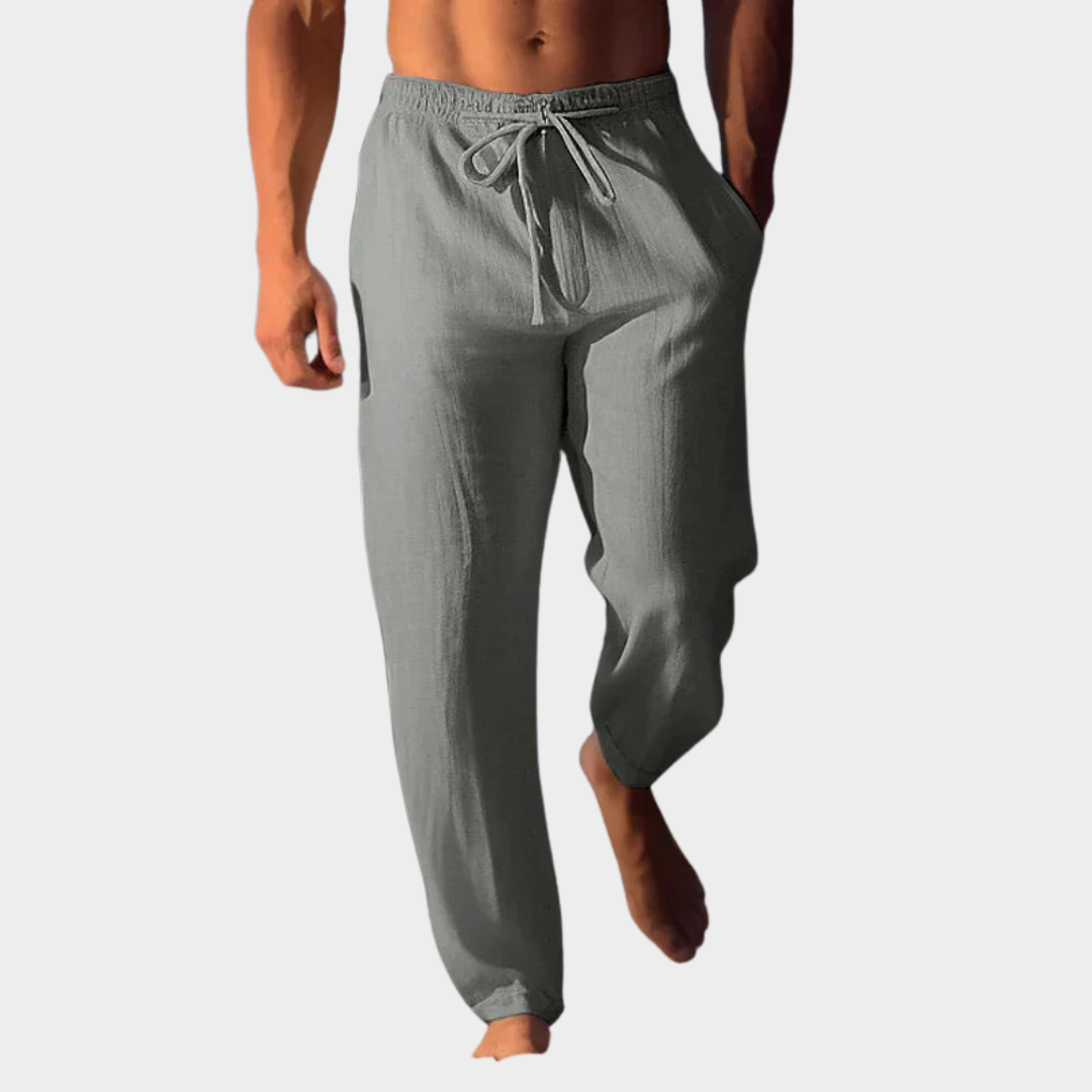 Men's Linen Trousers – Lightweight & Breathable – Modern Fit – Comfortable & Stylish – Multiple Colours