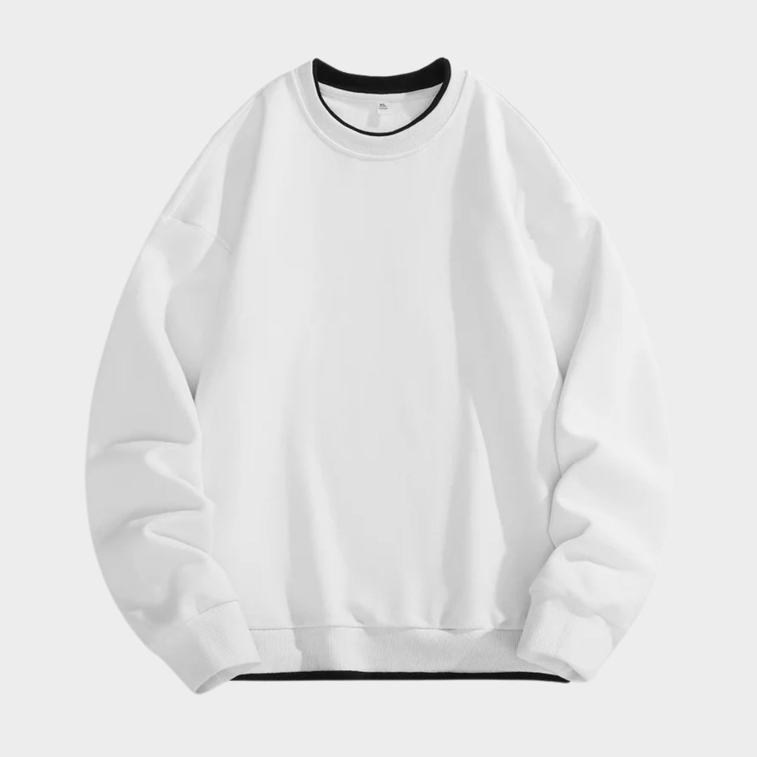 Men's Oversized Hoodie Sweatshirt – Loose Long Sleeve Sports Top, Grey/Beige/and More