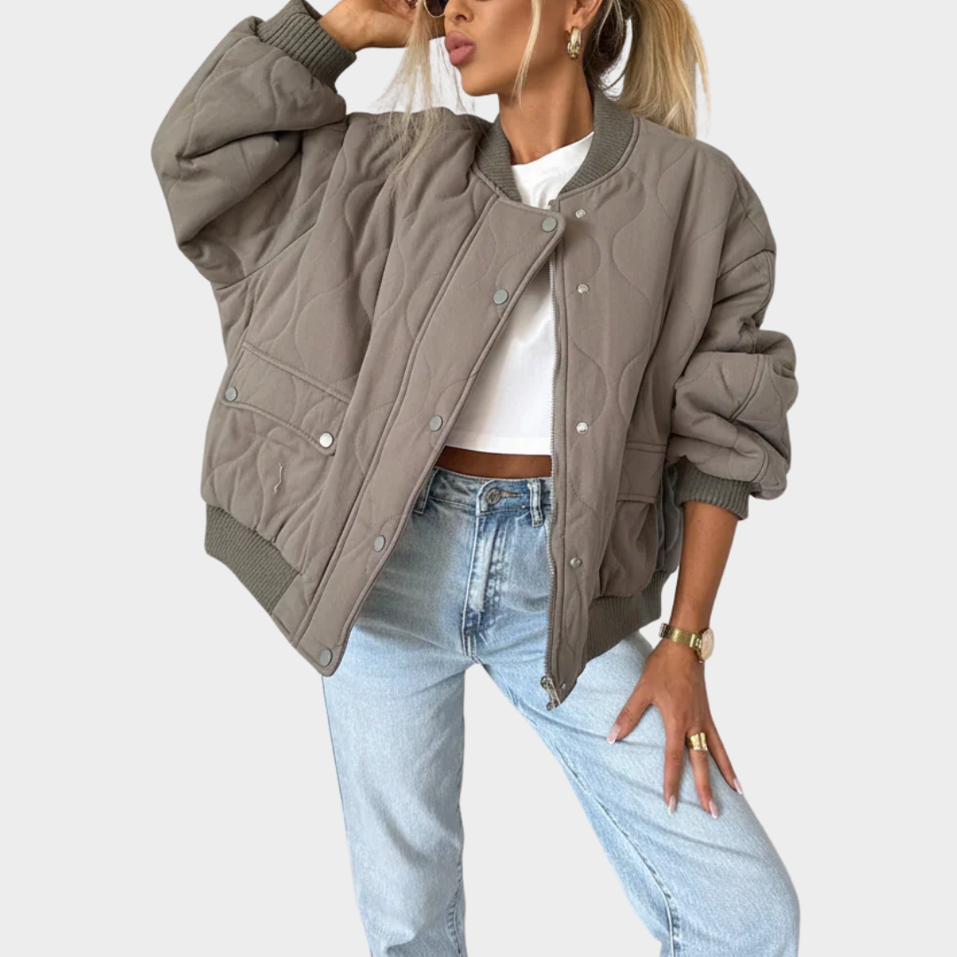 Women Cropped Padded Jacket – Single Breasted Long Sleeve Outerwear with Spliced Design and Warm Comfortable Fit – Stylish Casual Coat – Multiple Colours