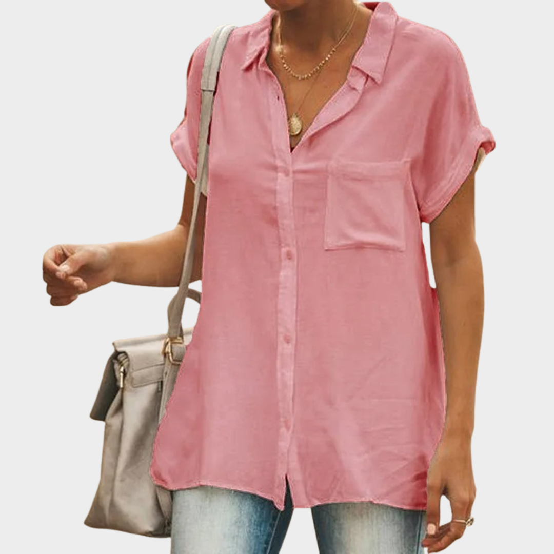 Women’s Short Sleeve Cardigan – Button-Front – Solid Colour – Lightweight Comfortable Fit – Multiple Colours