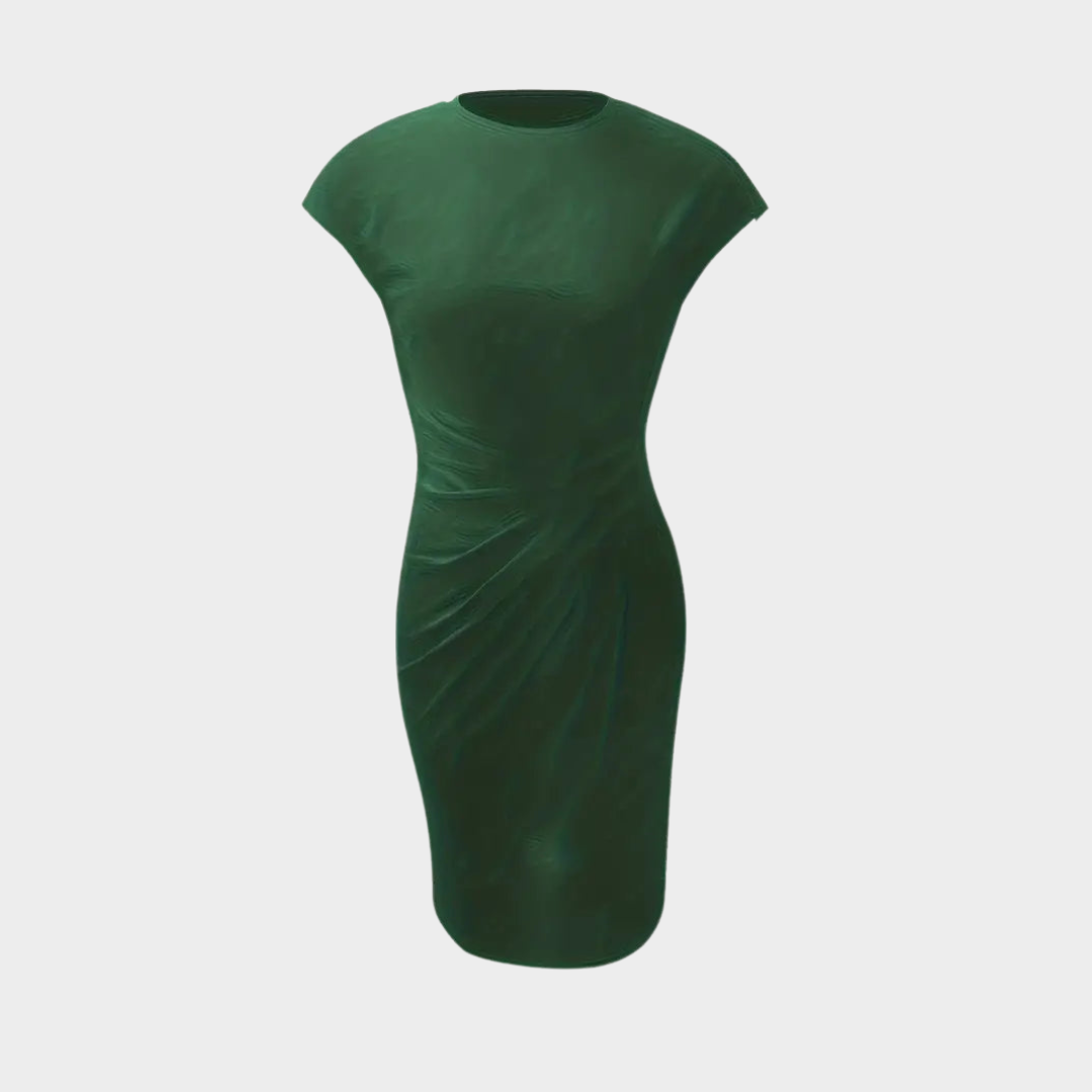 Women's Elegant Scoop Neck Dress – Classic Fit – Timeless & Versatile – Soft & Comfortable Fabric – Multiple Colours