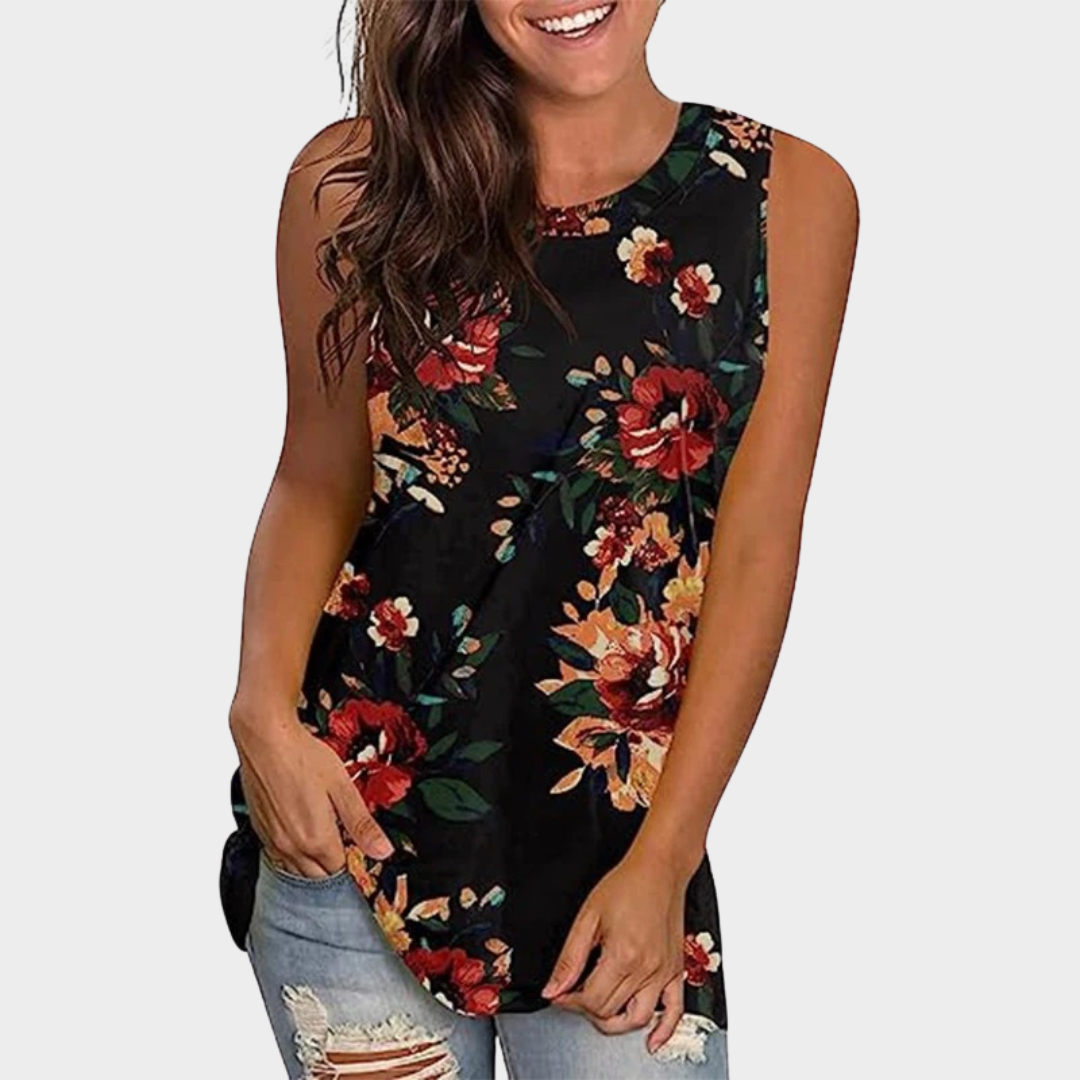Women’s 3D Print Sleeveless Tank Top – Off Shoulder Casual Vest – Relaxed Fit Y2K Streetwear Camisole – Multiple Colours