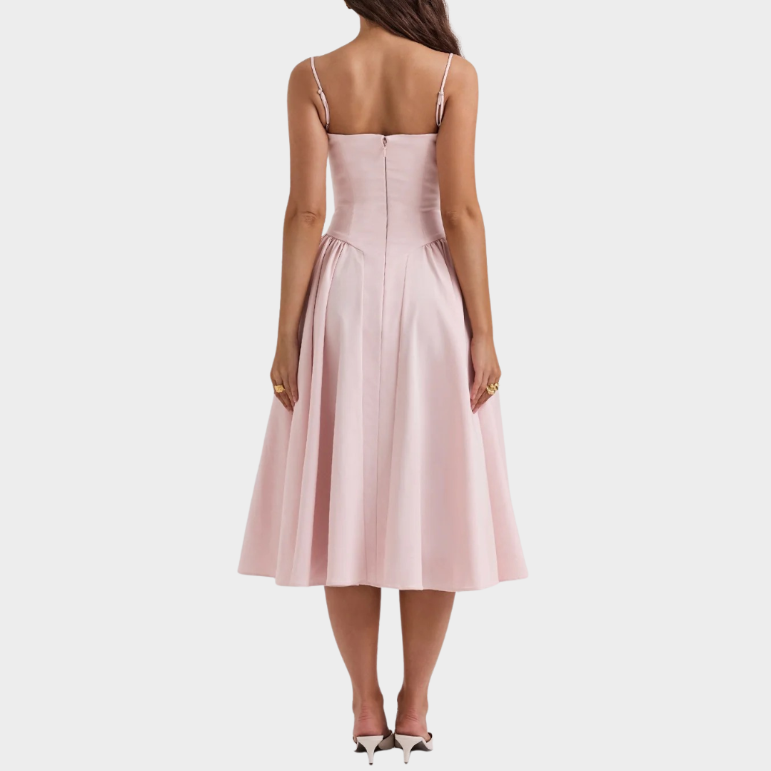 Women’s Long Dress – French Vintage Court Style – Sleeveless Tank Design – Elegant Flowing Fit – Multiple Colours