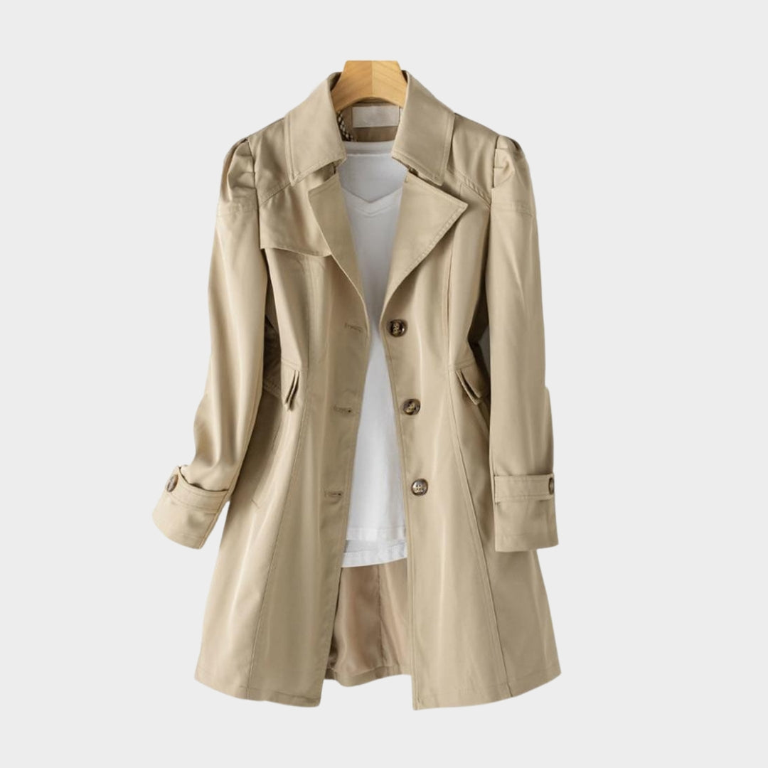 Spring Autumn Women’s Trench Coat – Mid-Length, Single-Breasted - Multiple Colours