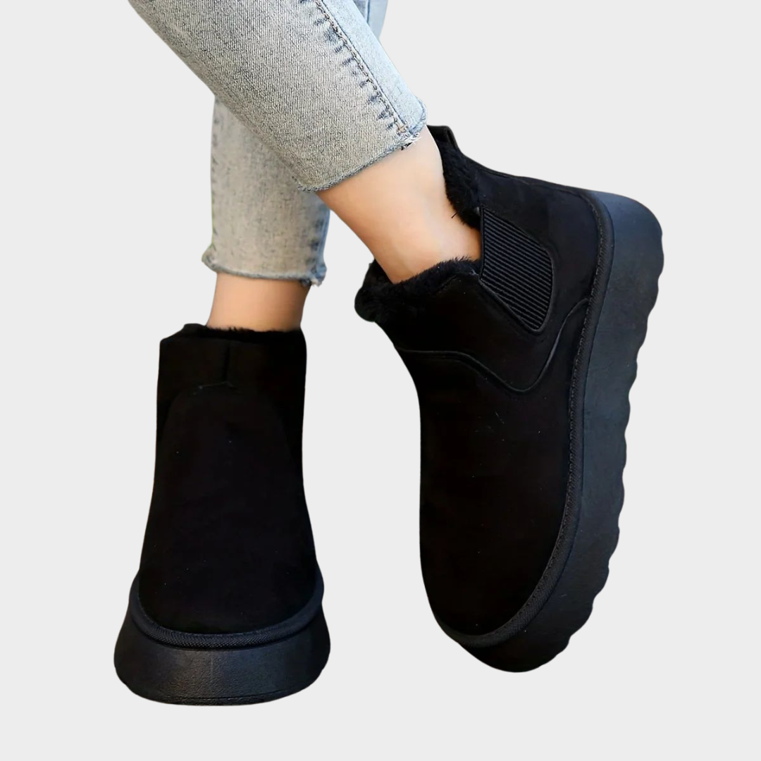 Women's Snow Boots – Warm Fleece Lining – Slip-On – Non-Slip Sole – Comfortable & Stylish – Multiple Colours