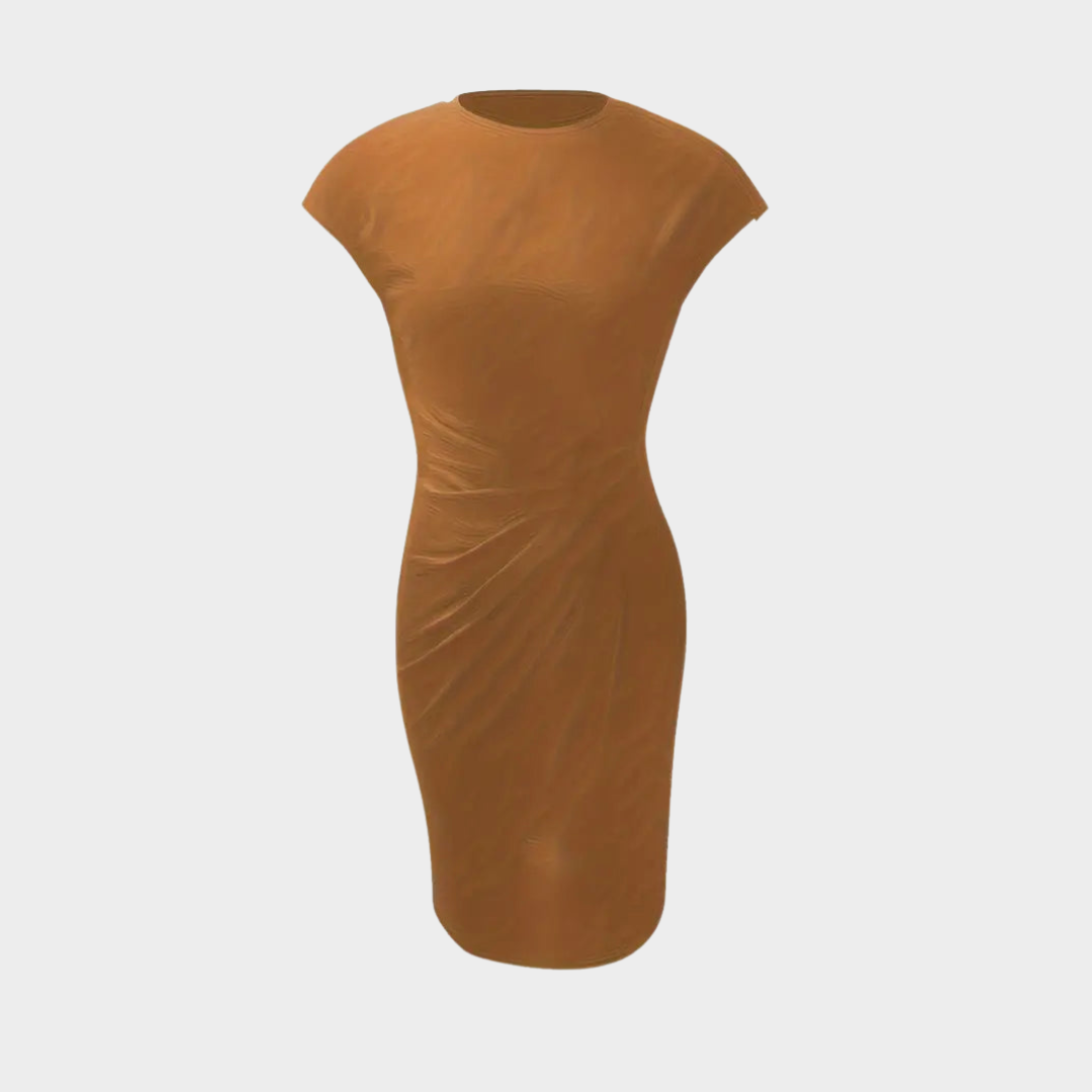 Women's Elegant Scoop Neck Dress – Classic Fit – Timeless & Versatile – Soft & Comfortable Fabric – Multiple Colours
