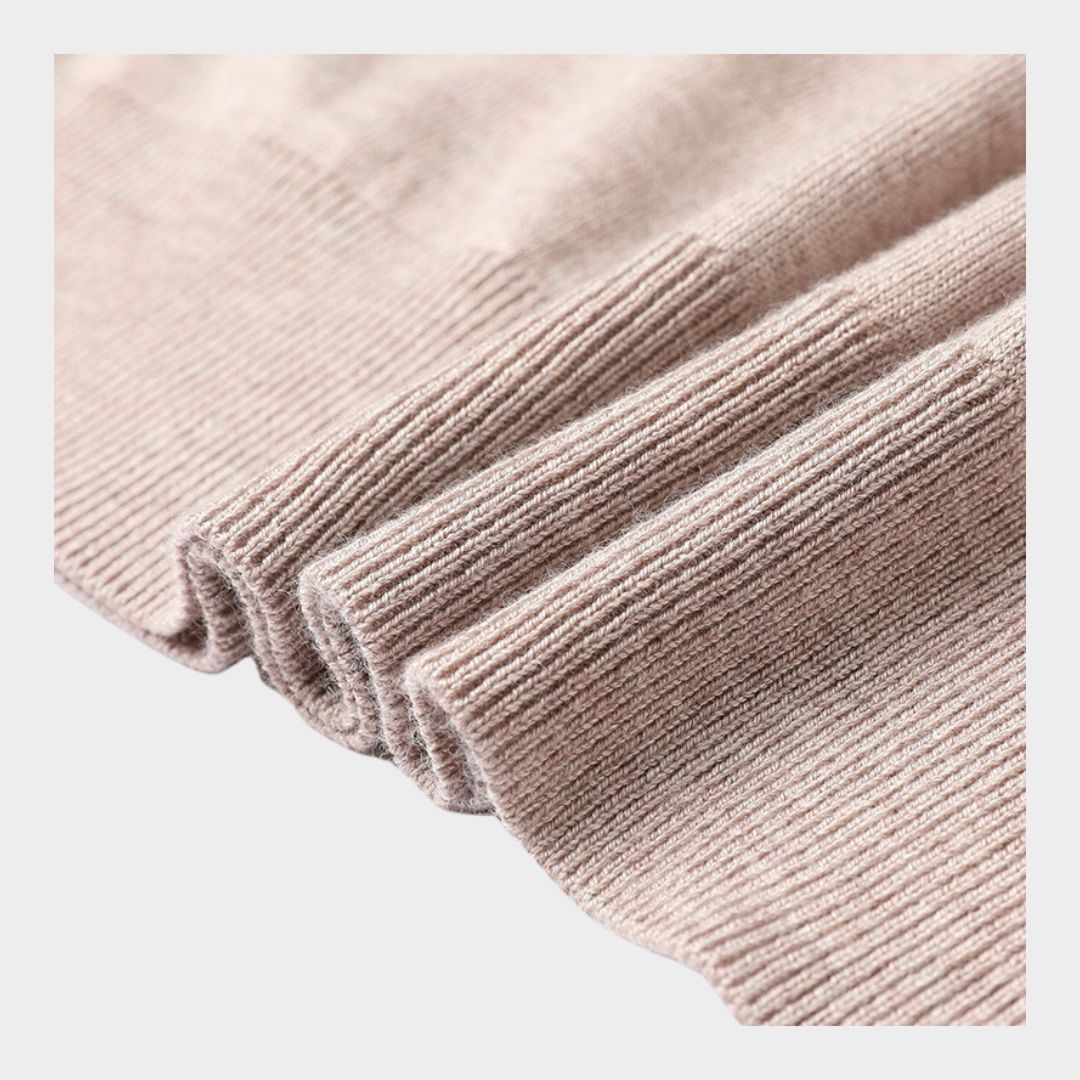 Soft Cashmere Sweater for Men – Polo Collar Knitted Pullover, Business Casual (Grey, Black, Camel)
