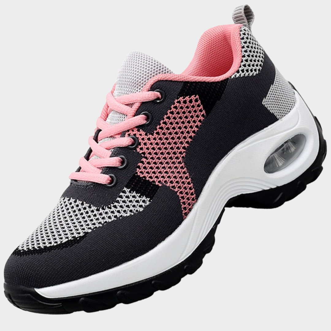 Women's Air Cushion Sneakers – Breathable Walking Shoes – Lace-Up – Lightweight & Comfortable – Multiple Colours