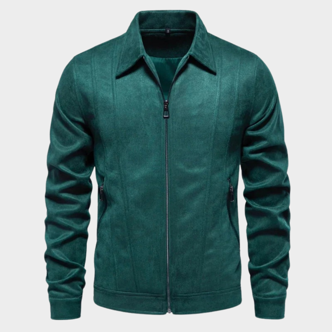 Men Lapel Jacket – Outdoor Suede Coat with Classic Fit and Soft Lining – Multiple Colours
