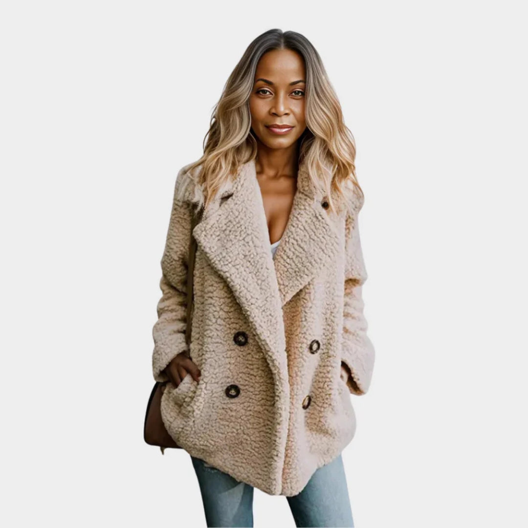 Women’s Fluffy Teddy Coat – Warm Artificial Fleece, Winter Jacket, Cozy Fit, Multiple Colors
