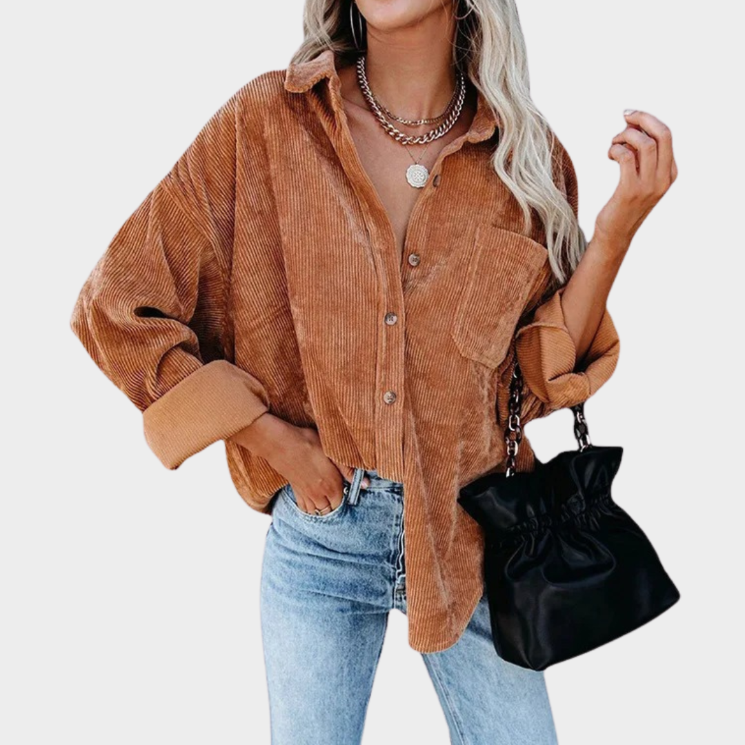 Women's Oversized Casual Shirt – Loose Fit Premium Quality Long Sleeve Top – Multiple Colours