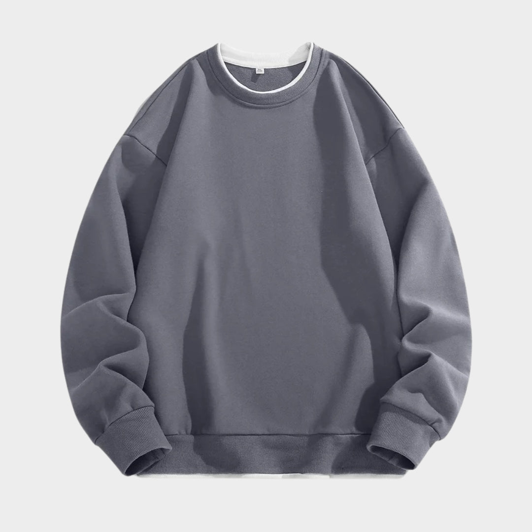Men's Oversized Hoodie Sweatshirt – Loose Long Sleeve Sports Top, Grey/Beige/and More