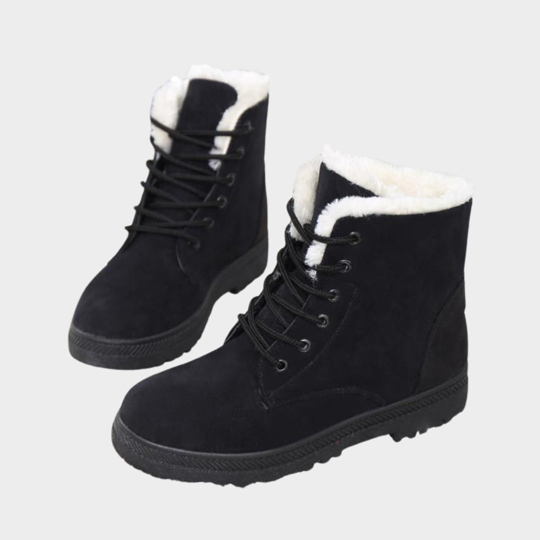 Women’s Snow Plush Winter Boots - Flat Platform Keep-Warm Shoes, Fashionable and Comfortable, Yellow, Black, and More
