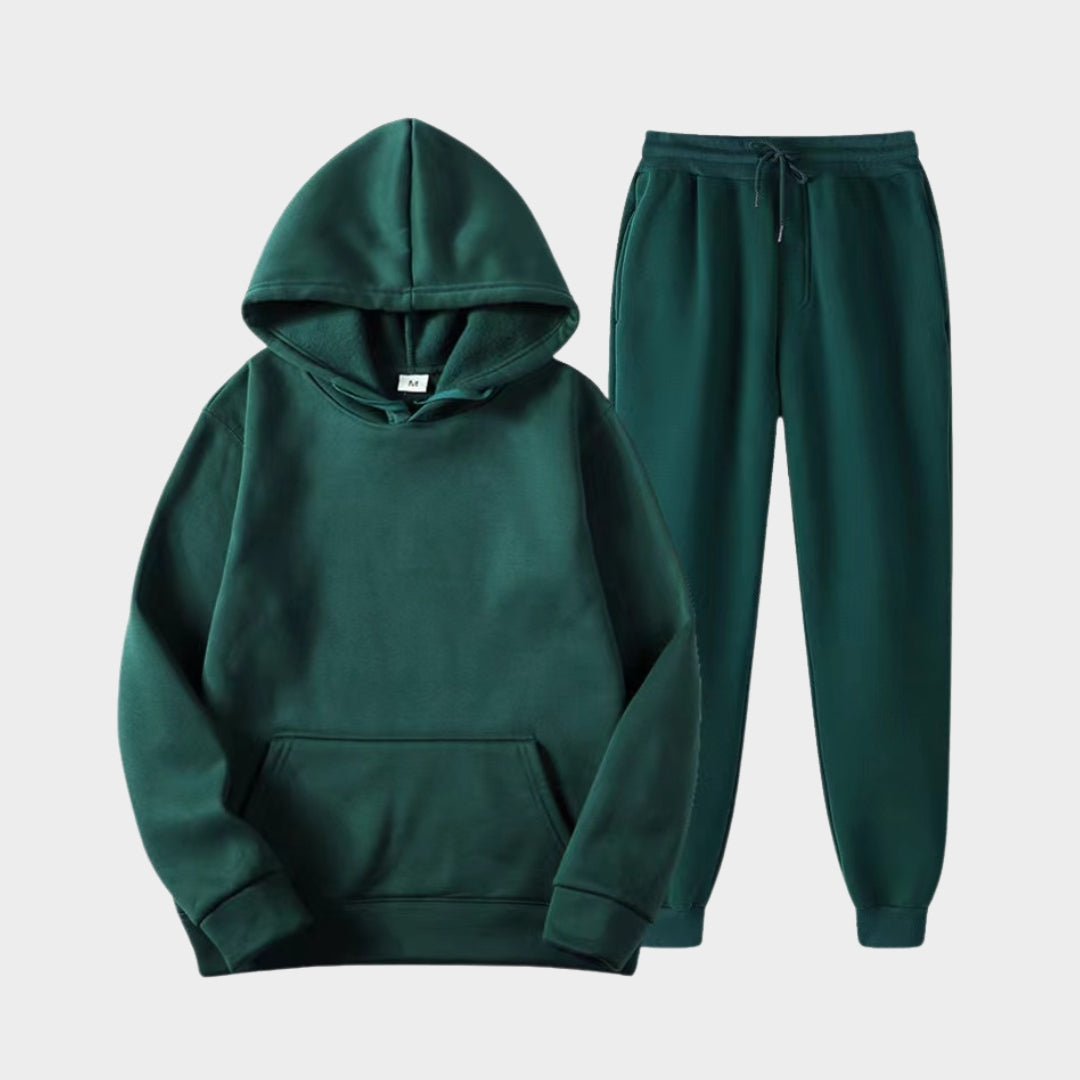 Women's Hoodie and Sweatpants Set - Hooded Sweatshirt and Joggers for Autumn and Winter, Soft and Cozy (Pink, White, and More)