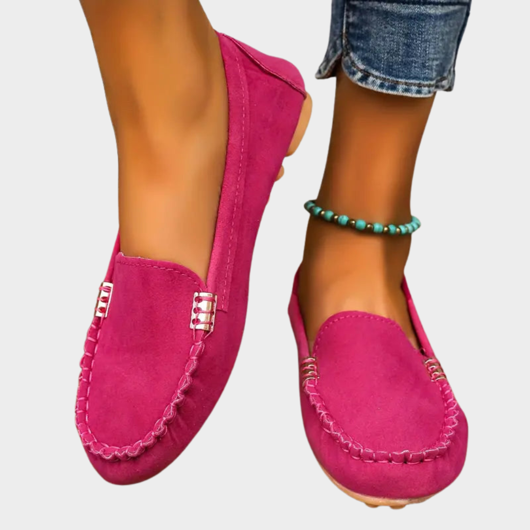 Women's Flat Loafers – Soft Round-Toe – Non-Slip – Casual Comfort – Multiple Colours