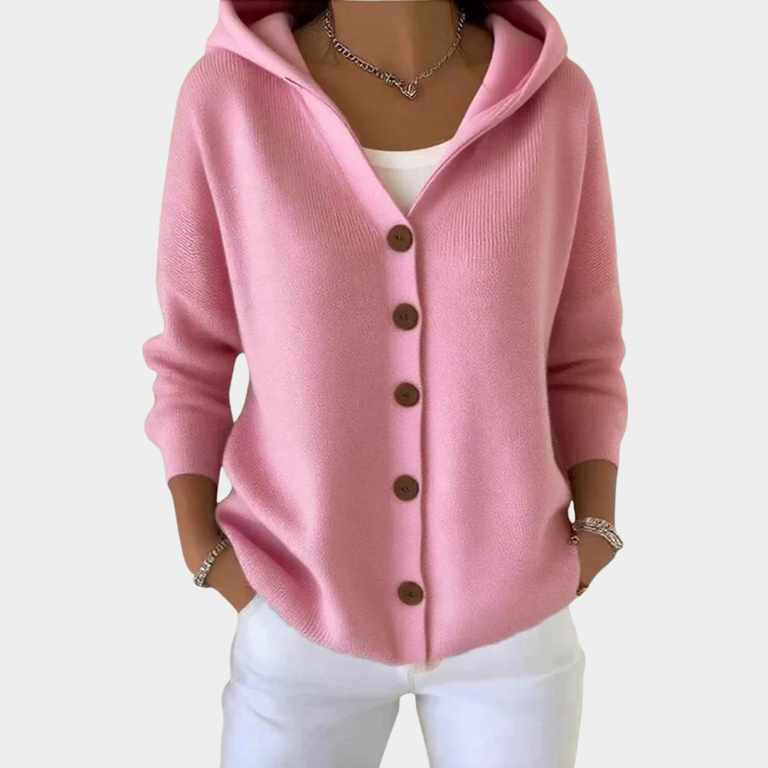 Women Soft Knit Cardigan – Lightweight Long Sleeve Versatile Layering Piece – Gentle Comfort – Multiple Colours