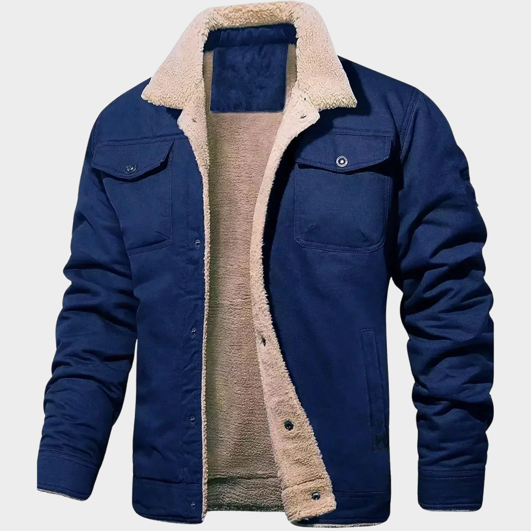Men’s Jacket – Casual Style – Warm Fleece – Button Closure – Smart & Versatile – Multiple Colours