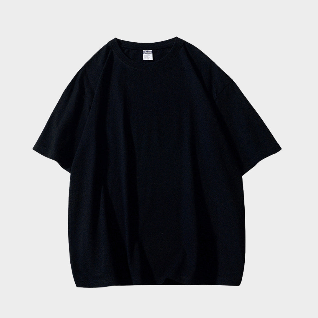 Men's Classic Cotton T-Shirt - Small Round Collar - Short Sleeve - Soft & Breathable - Multiple Colours