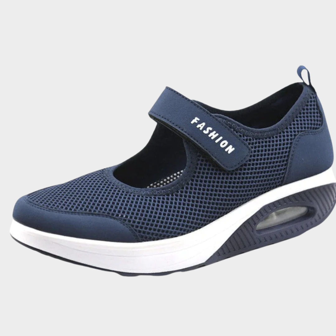 Women’s Platform Running Sneakers – Breathable Mesh Wedge Trainers – Lightweight Casual Walking Shoes – Multiple Colours