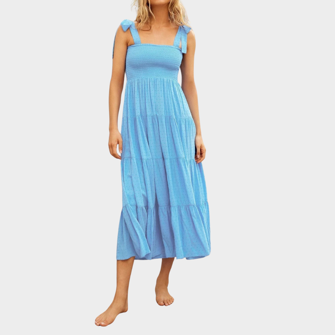 Women Strapless Suspender Maxi Dress – Backless High Waist Elegant Fit – Multiple Colours