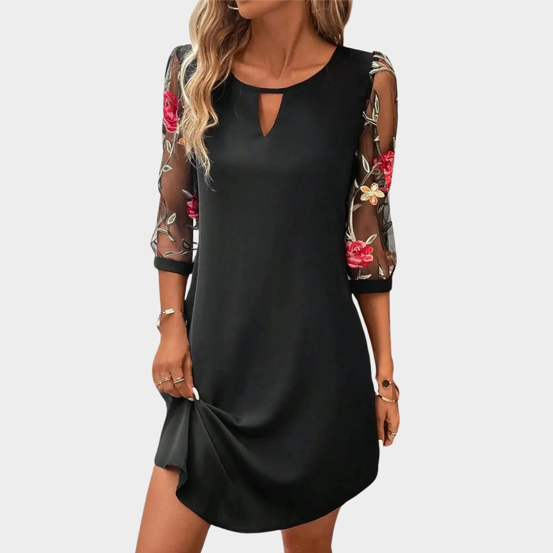 Women’s Short Sleeve Midi Dress – Casual Fit with Flattering Silhouette – Lightweight Soft Fabric – Multiple Colours