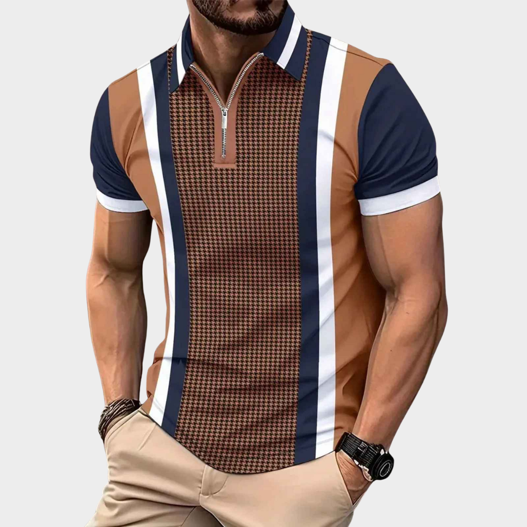 Men's Short Sleeve Shirt – Button Down Lapel Style with Casual Solid Fit – Multiple Colours