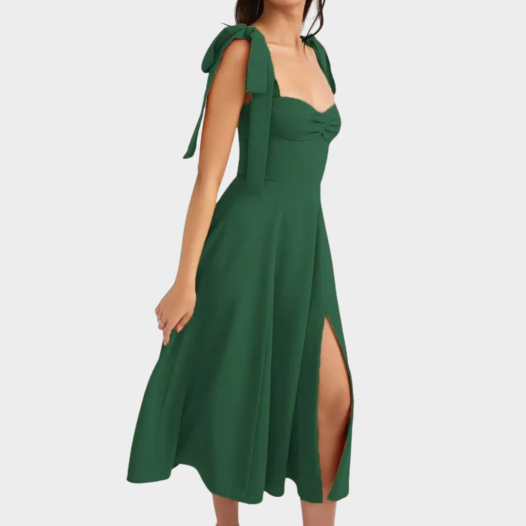 Women’s Long Chiffon Dress – Open Back – Relaxed Fit – Lightweight Flowing Skirt – Multiple Colours