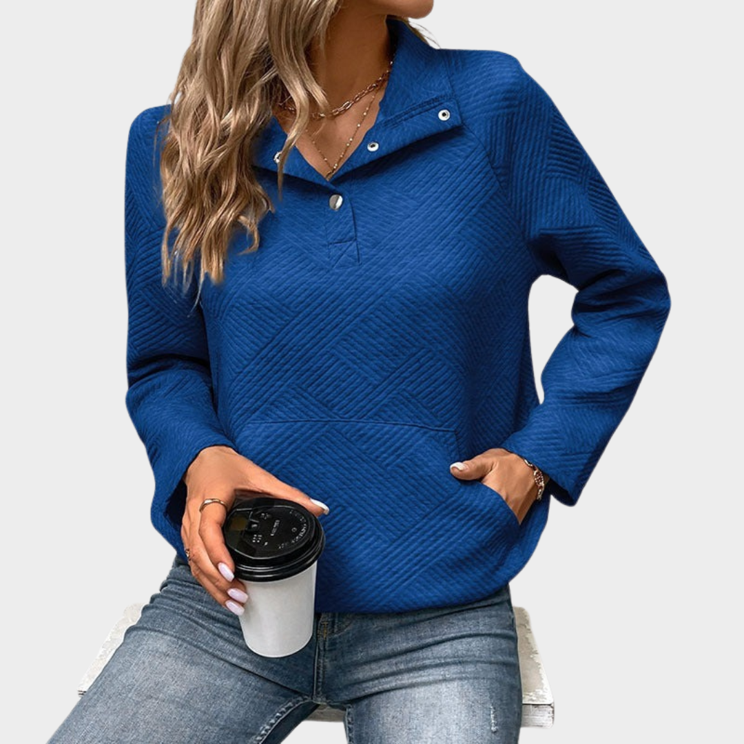 Women’s Loose Fit Long Sleeve Sweatshirt – Casual Vintage Pullover Top Streetwear – Soft Comfortable Fabric – Multiple Colours