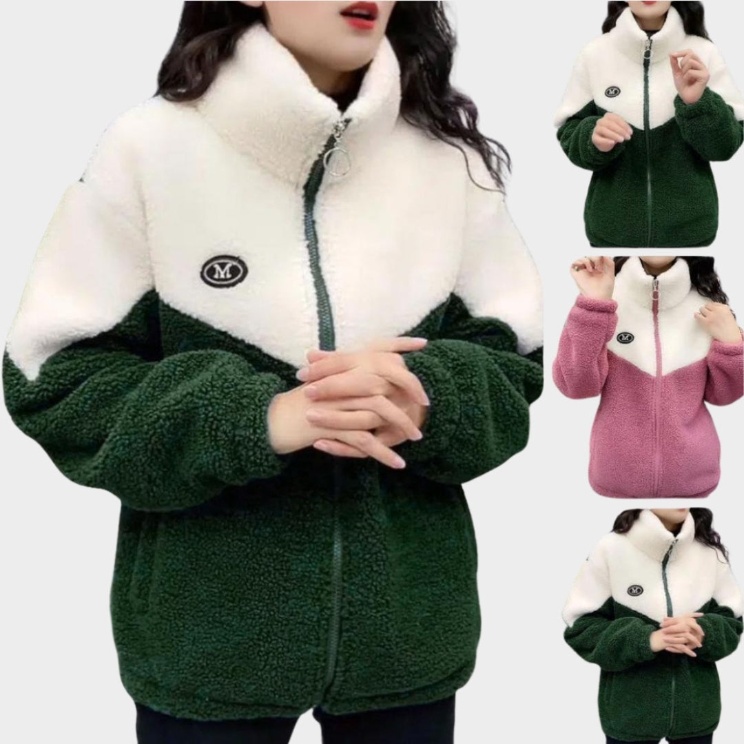 Women’s Autumn Winter Fleece Fluffy Coat – Streetwear Harajuku Zipper Jacket