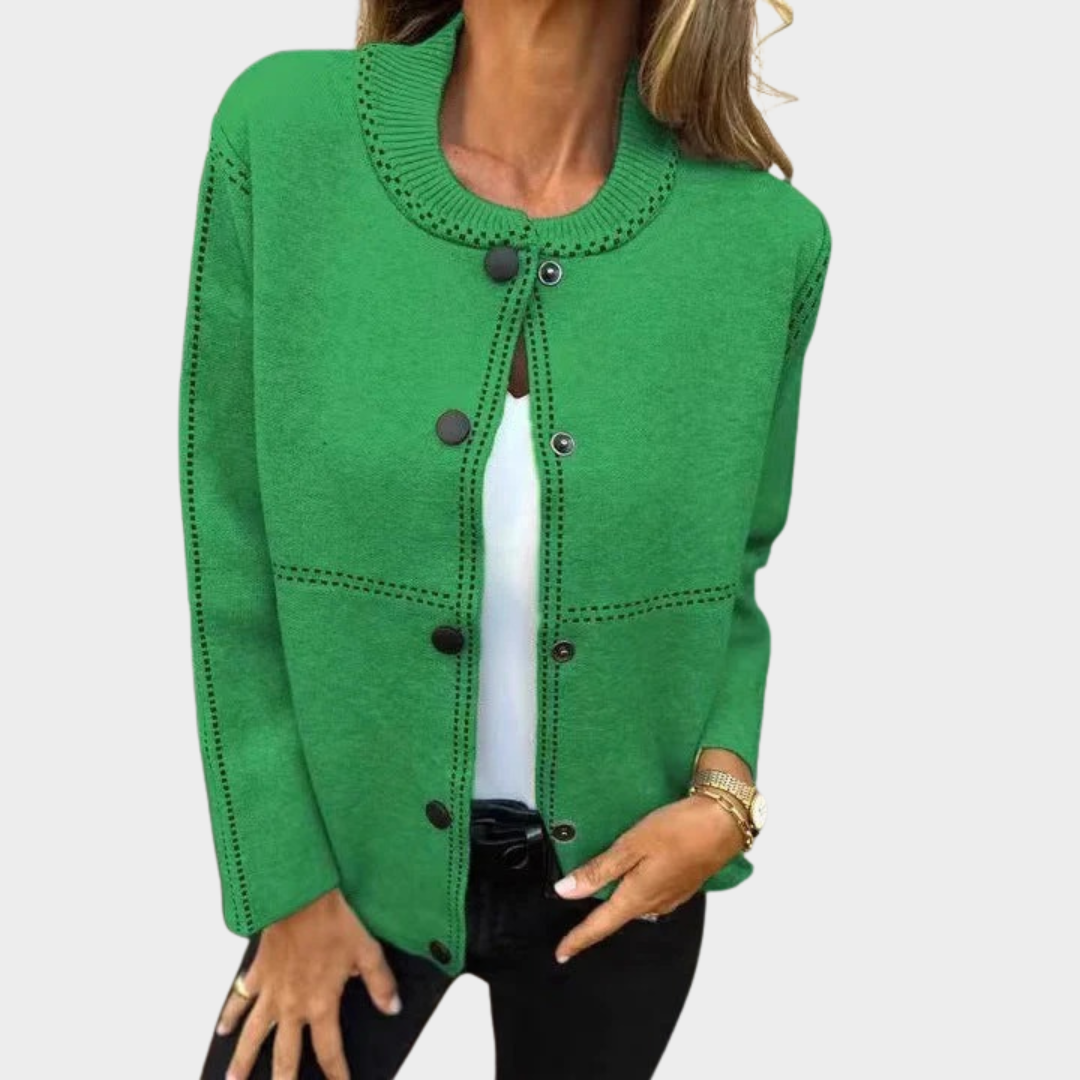 Women’s Relaxed Fit Sweater Jacket – Soft Knit Button-Front Cardigan – Long Sleeve with Pockets – Multiple Colours
