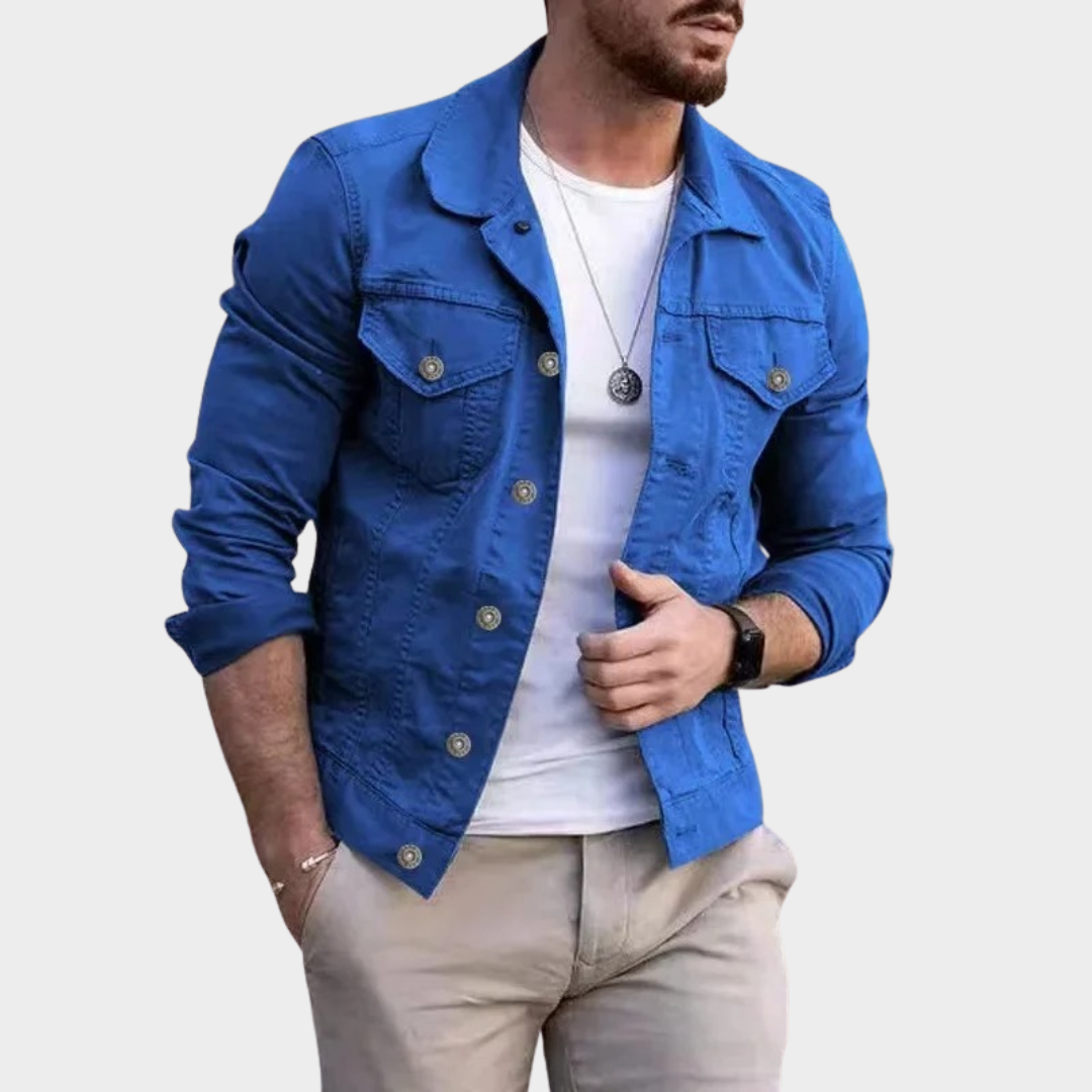 Modern Fit Men's Cardigan Jacket – Slim Fit Outerwear – Open Collar – Lightweight Casual Coat – Multiple Colours