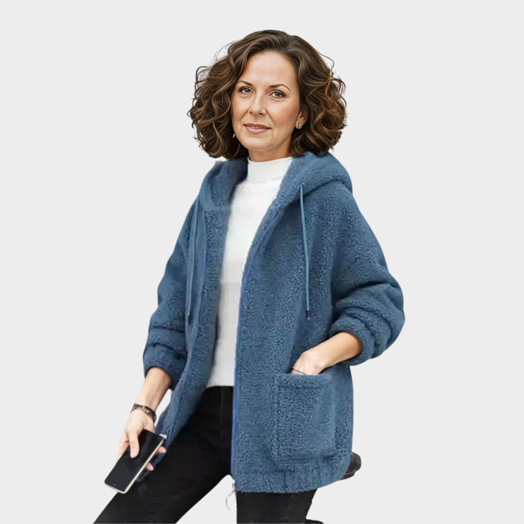 Women’s Sherpa Vest – Soft Velvet Lining, Relaxed Fit, Solid Colors for Fall & Winter