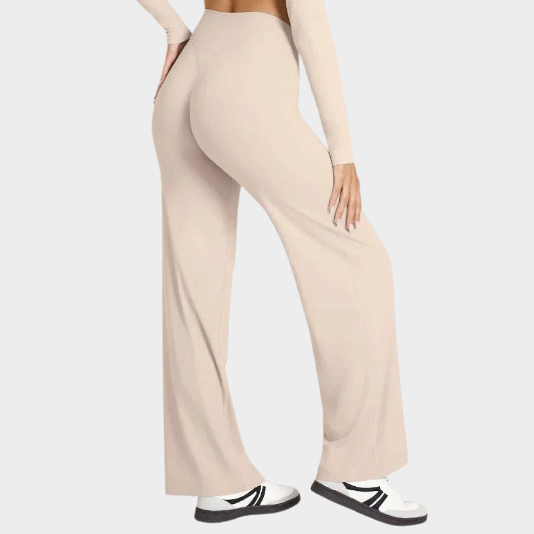 Women’s Leggings – Straight Leg Design – High Waist with V-Back Contour – Ultra Soft Sweat Wicking Fabric – Multiple Colours
