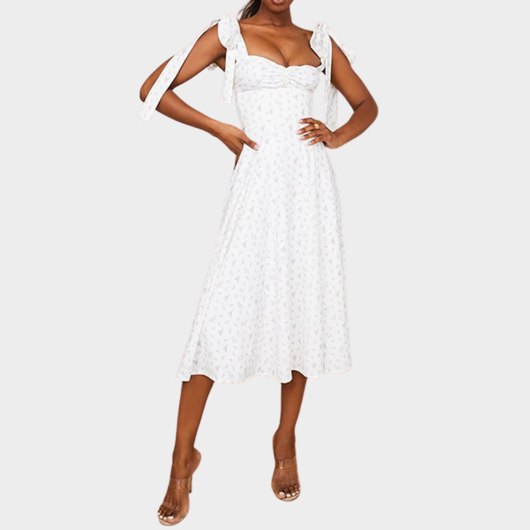 Women's Sleeveless Evening Dress – Lace-Up Long Casual Elegant Style – Multiple Colours
