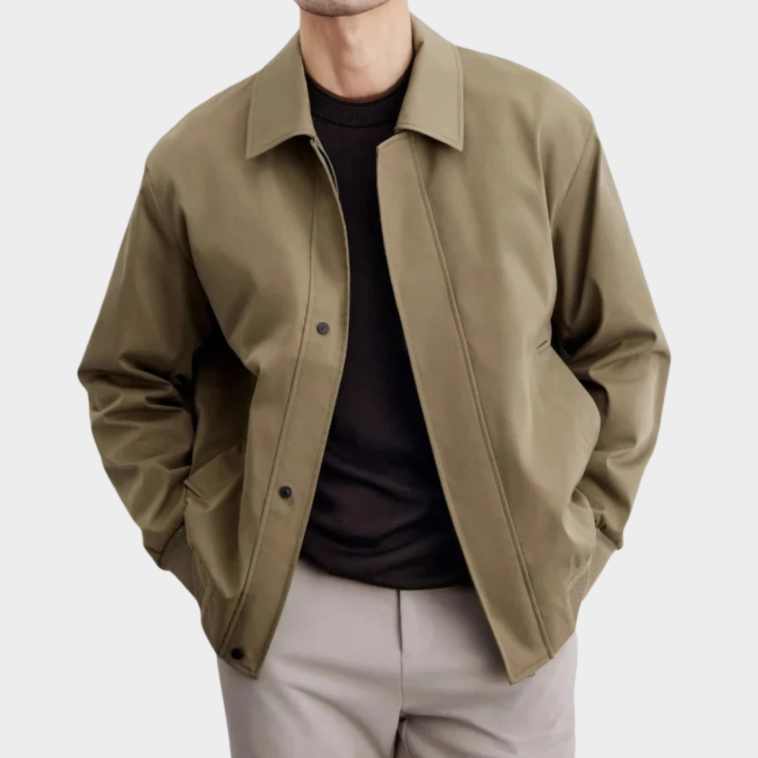 Men’s Vintage Short Jacket – Casual Fit – Retro Style – Turndown Collar – Multiple Colours