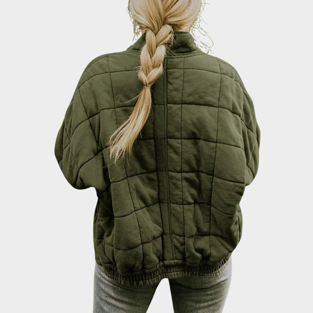 Women’s Elegant Coat – Oversized Padded Jacket with Relaxed Fit and Practical Pockets – Lightweight Warmth – Multiple Colours