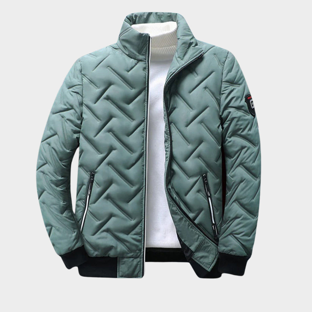 Men's Cotton Padded Jacket - Warm Casual Coat - Zip-Up - Multiple Colours