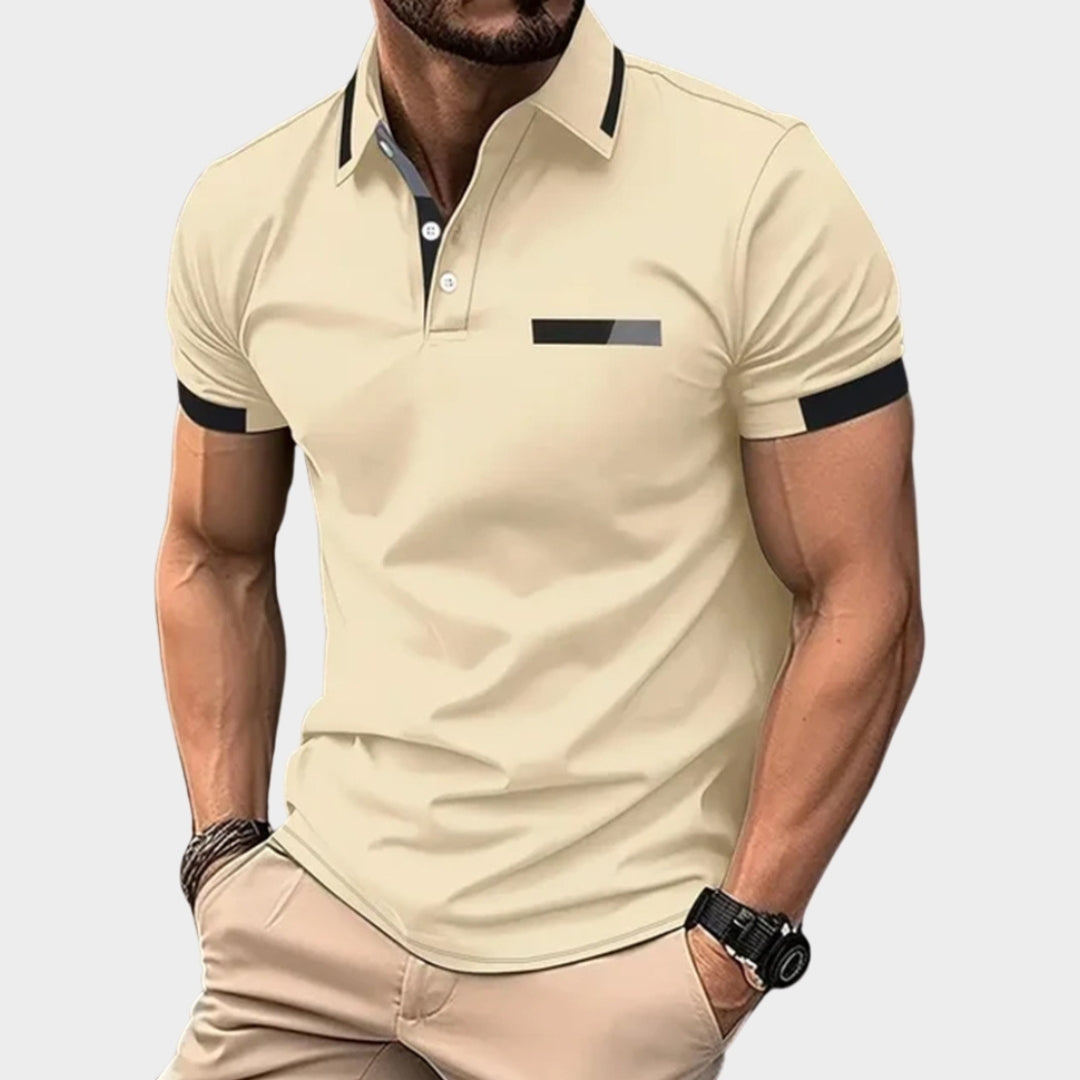 Men's Short Sleeve Polo Shirt - Summer Casual Lapel Sports Polos, Coffee, Green, and More